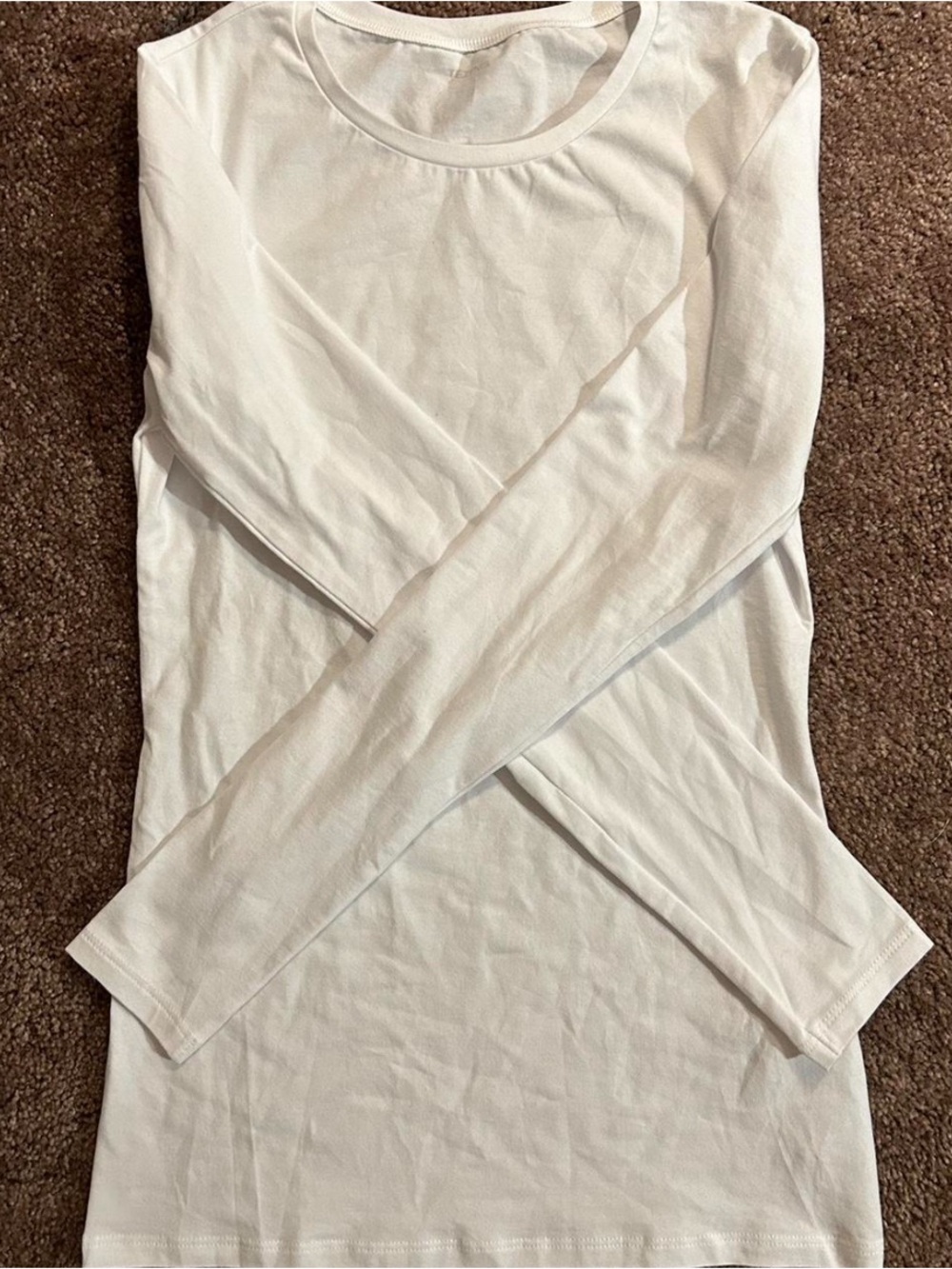 Women's White Long Sleeve Tee